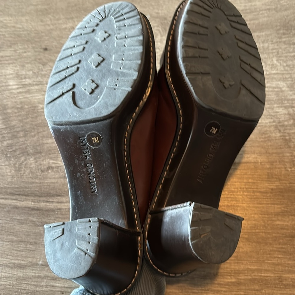 Antonio Melani leather heeled mules size 7 - Picture 5 of 7